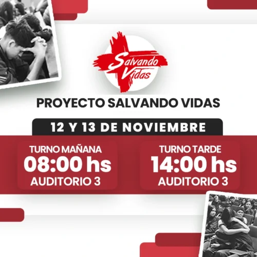 Taller – Conferencia para Jóvenes Salvando Vidas